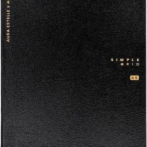Grid Notebook A5 Black Cover