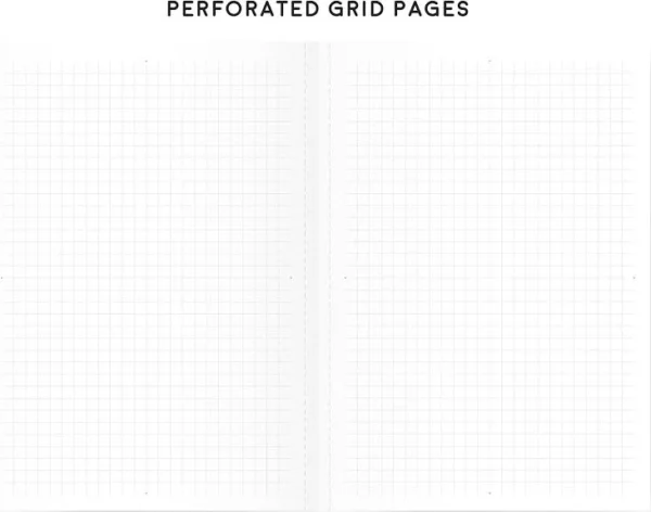 grid2 Grid Notebook A5 Black Cover