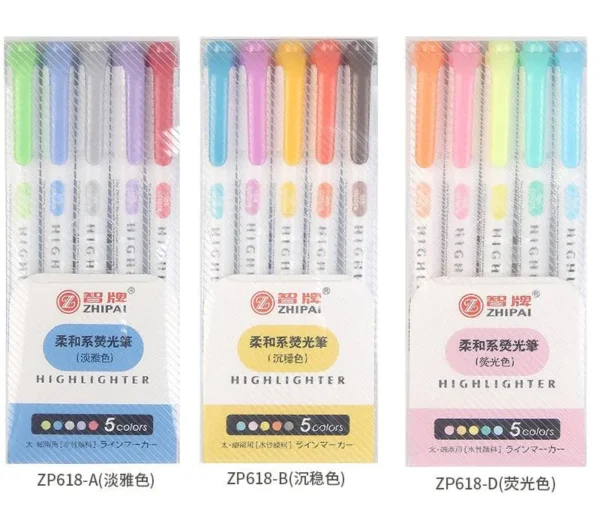 highlight 2 Highlighter Set Pastel (5 colours)
