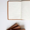 lea2 Leather-look Notebook A5 Brown