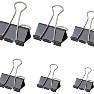 Brass Binder Clips Set (12pcs)