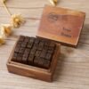 Ink Stamp Set Floral Alphabet (28pcs)